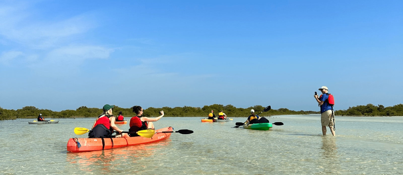 Paddle Through Paradise: Al Mafjar Mangroves Kayaking & SUP Nature Escape
