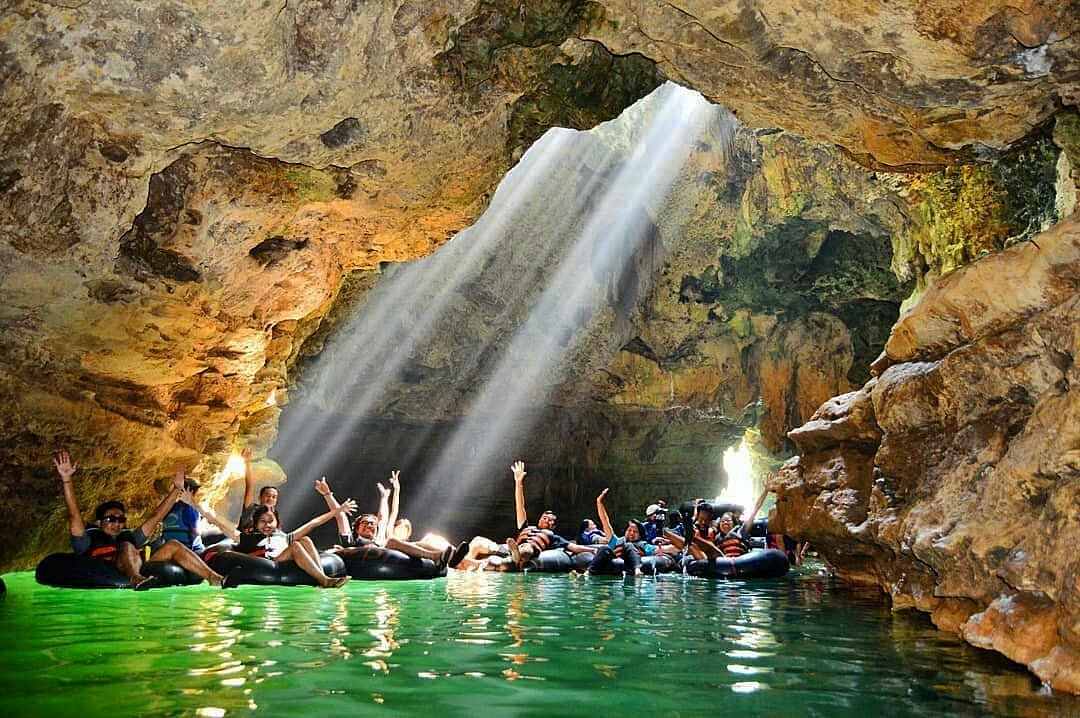 Image of Yogyakarta Day Tour: Gunung Api Purba Trekking, Goa Pindul Tubing, Hutan Pinus Pengger, and Pictniq Experience