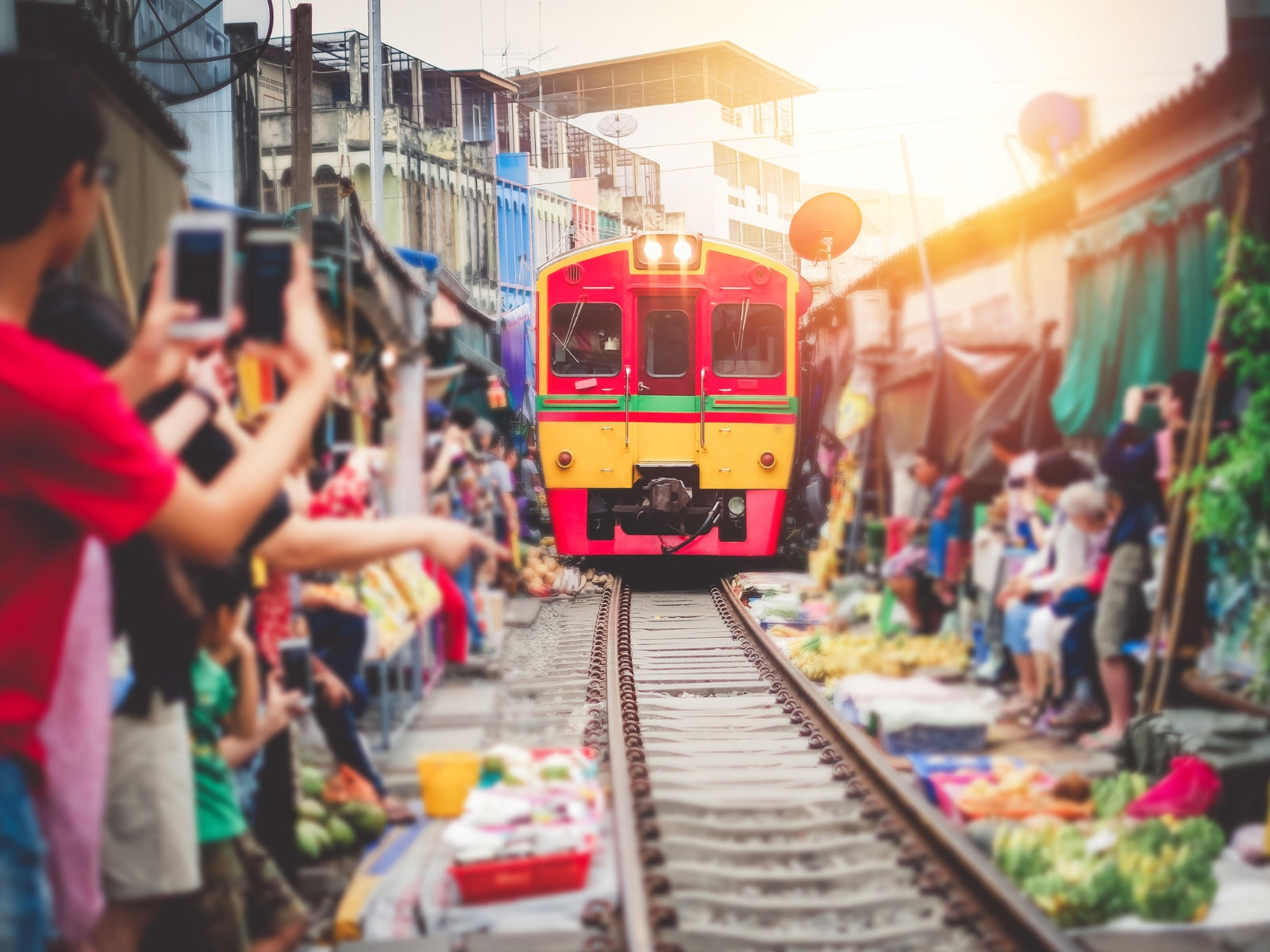 Bangkok Twilight Escape: Train Market, Thai Costume & Firefly Cruise
