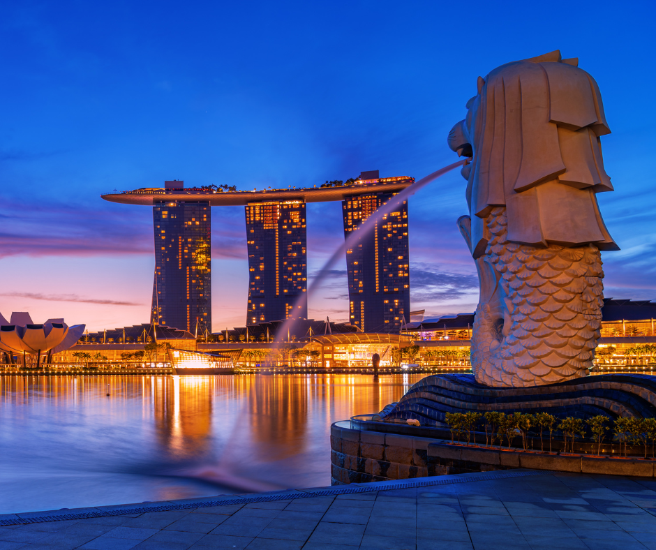 Image of Illuminated Marina Bay: Night Walk with Spectra & Supertrees