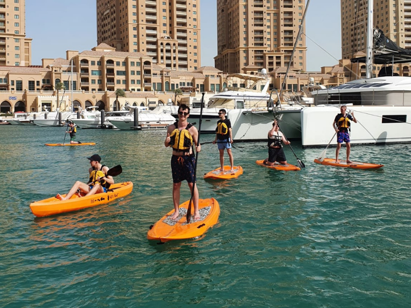 Image of Luxury Waters Experience: Kayaking & SUP at The Pearl’s Stunning Marina