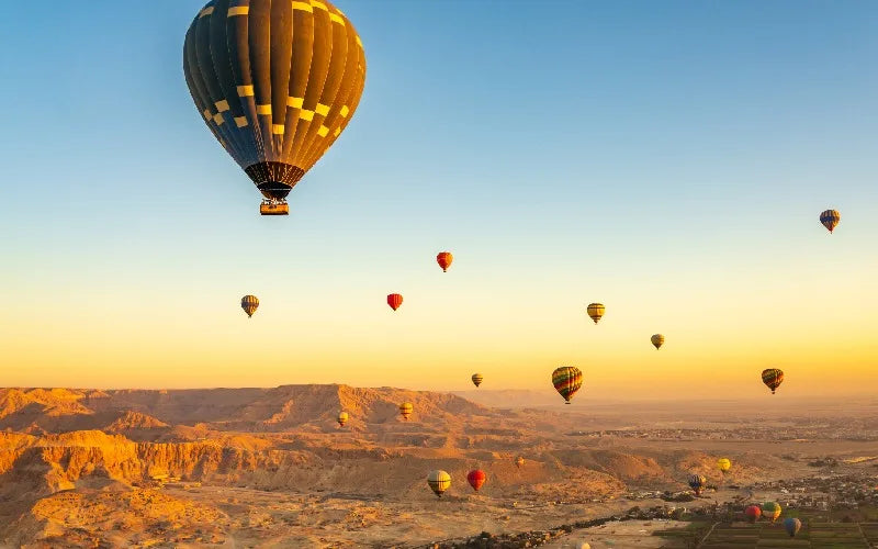 Image of Luxor Hot Air Balloon Ride – Sunrise Flight Over Ancient Egypt