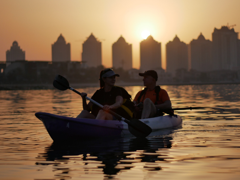 Image of Luxury Waters Experience: Kayaking & SUP at The Pearl’s Stunning Marina