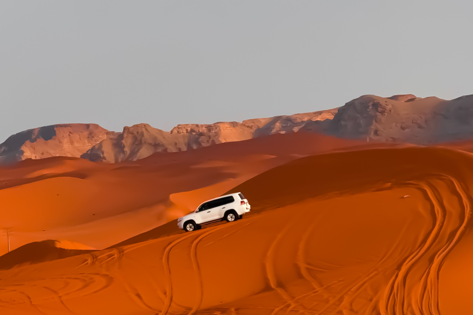 Image of Evening Desert Safari Near Riyadh — Red Sand Dunes Experience