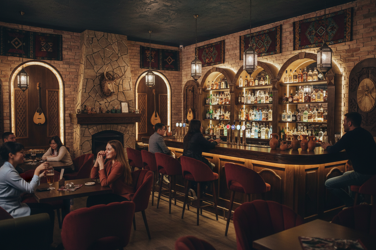 Image of Almaty Nightlife Bars Tour Craft Cocktails Local Pubs and Late Night Vibes