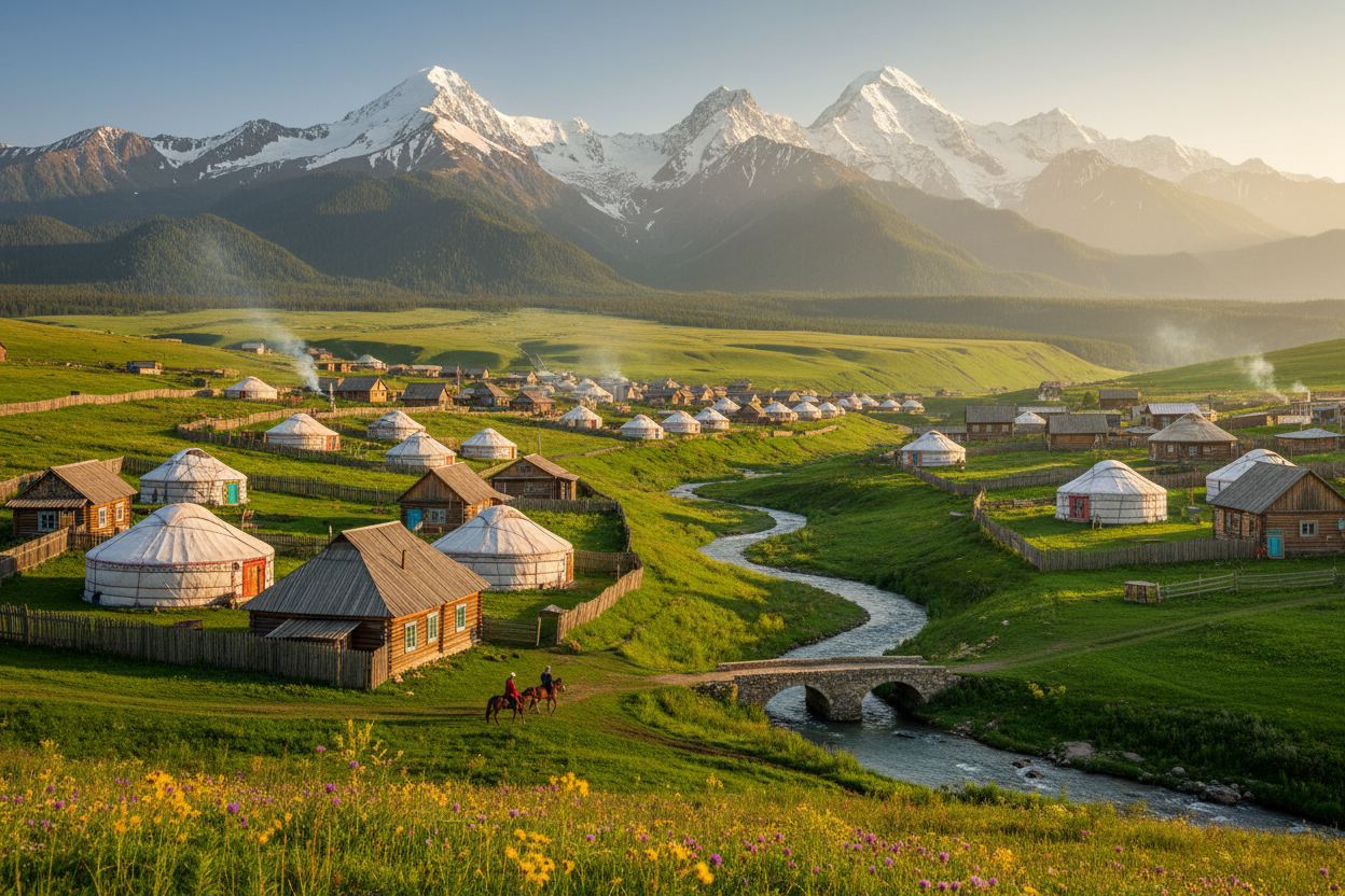 Image of 4D Almaty Scenic Escape: Green Bazaar Shymbulak Kolsai Lake Day Trips