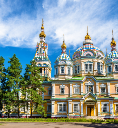 Almaty Cultural Walking Tour Green Bazaar Zenkov Cathedral and Kok Tobe