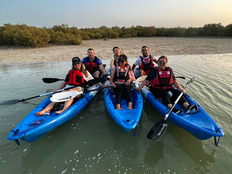 Paddle Through Paradise: Al Mafjar Mangroves Kayaking & SUP Nature Escape