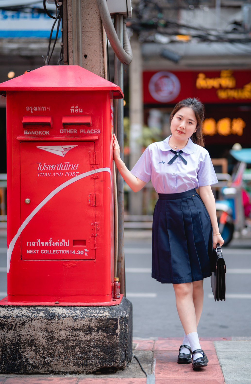 Image of Instagram-Ready Yaowarat Tour in Thai Student Uniform
