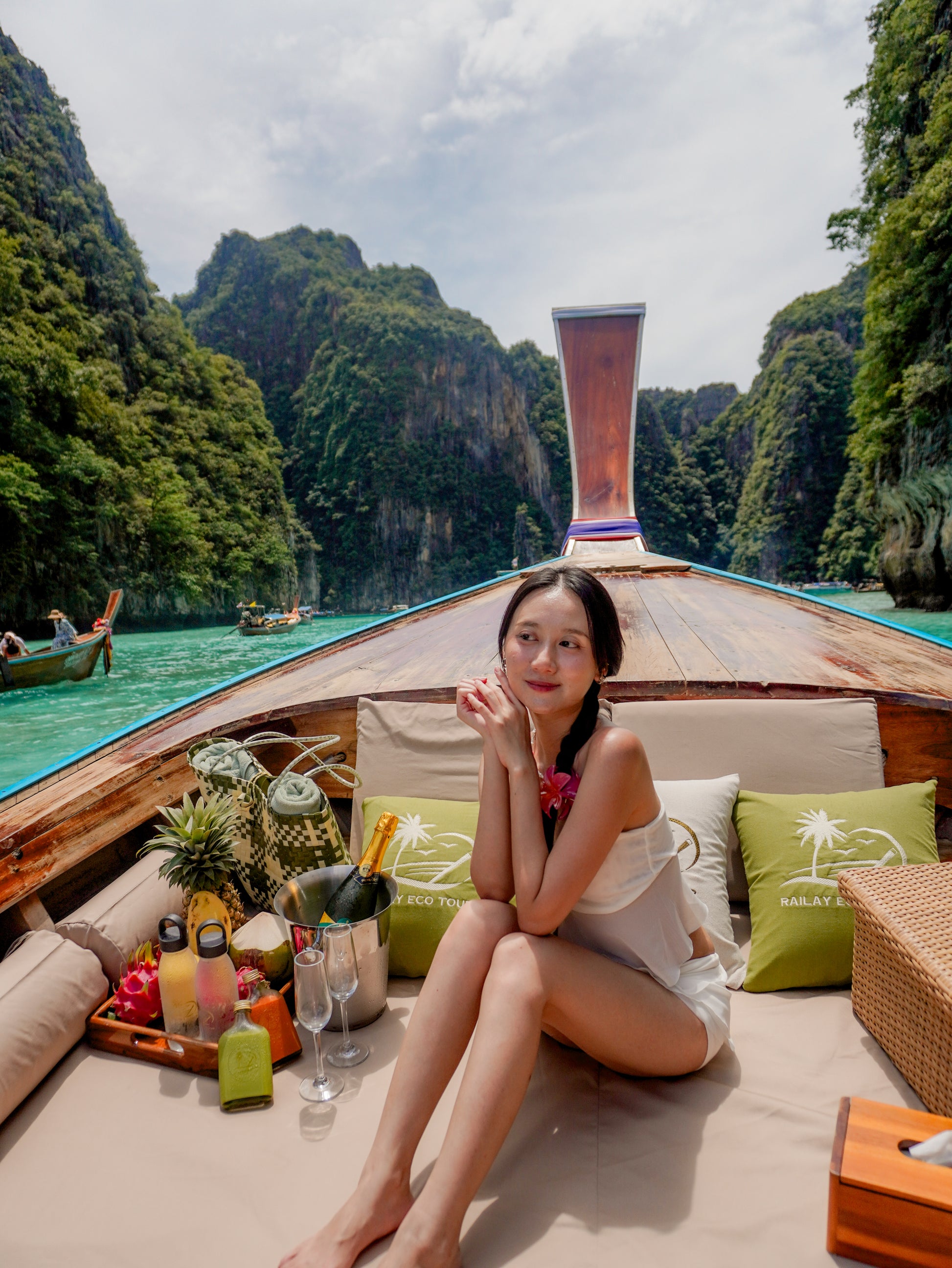 Island Hopper’s Odyssey: From Railay to the Hidden Lagoons -  Luxury Longtail Boat