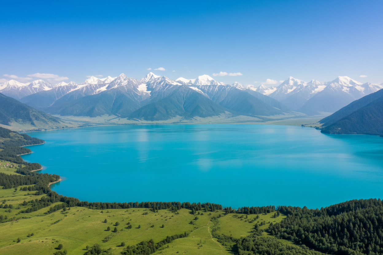Image of Issyk Lake Day Trip Scenic Waterfalls Trout Farm and Golden Man Museum