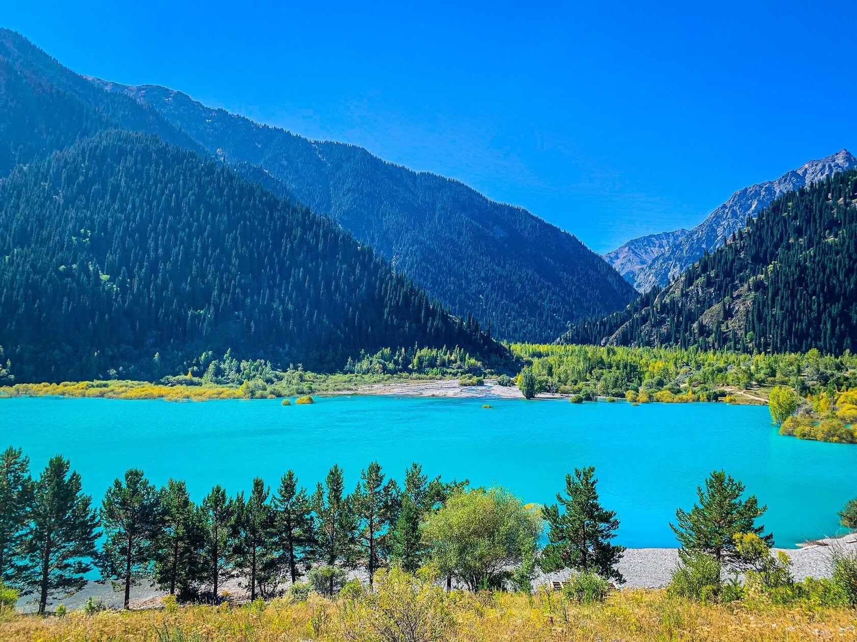 Image of Issyk Lake Day Trip Scenic Waterfalls Trout Farm and Golden Man Museum