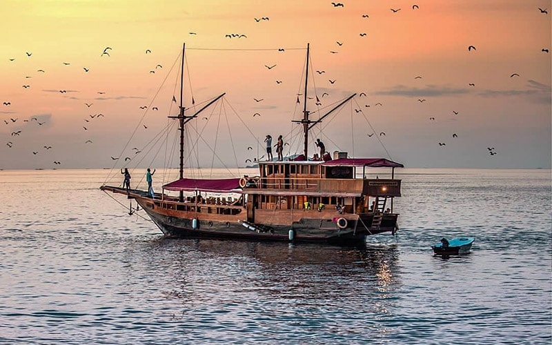 Image of Day Tour Luxury Komodo Sunset Cruise – Phinisi Sailing & Kalong Island Bat Spectacle