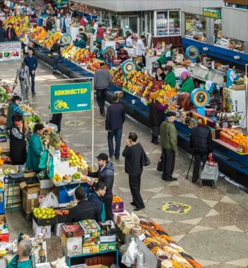 Image of Almaty Food Discovery Tour Markets Cafes and Wine Tasting