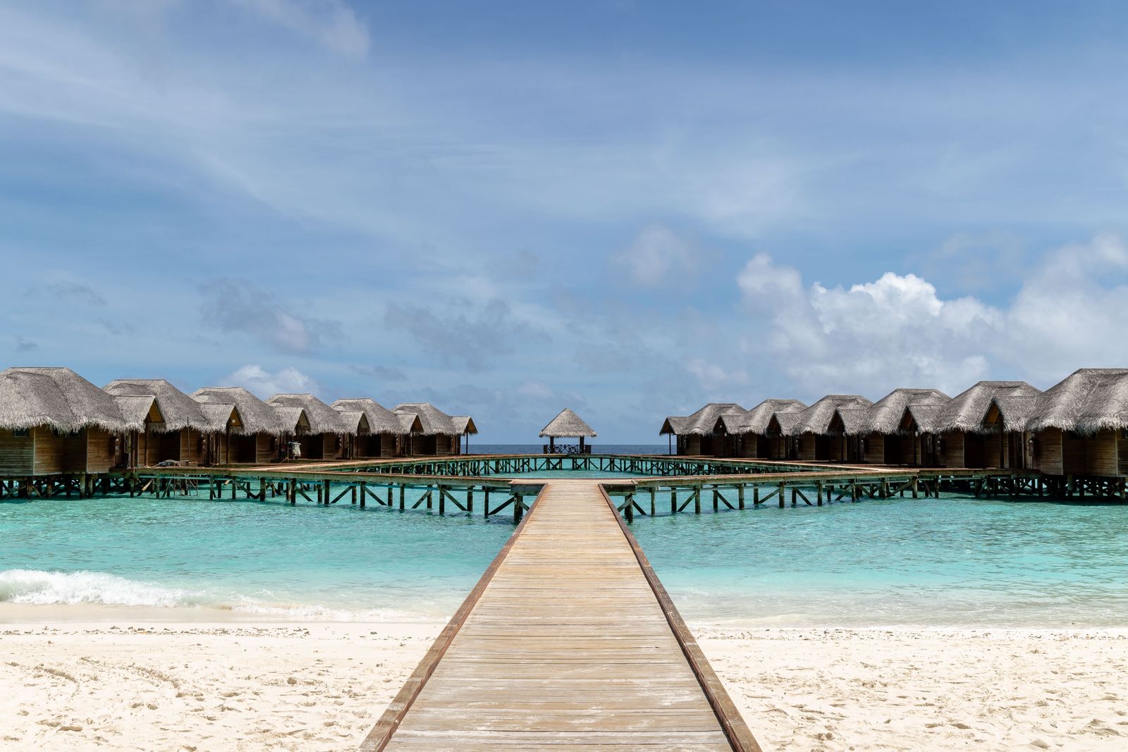 Image of Overwater bungalows in the Maldives