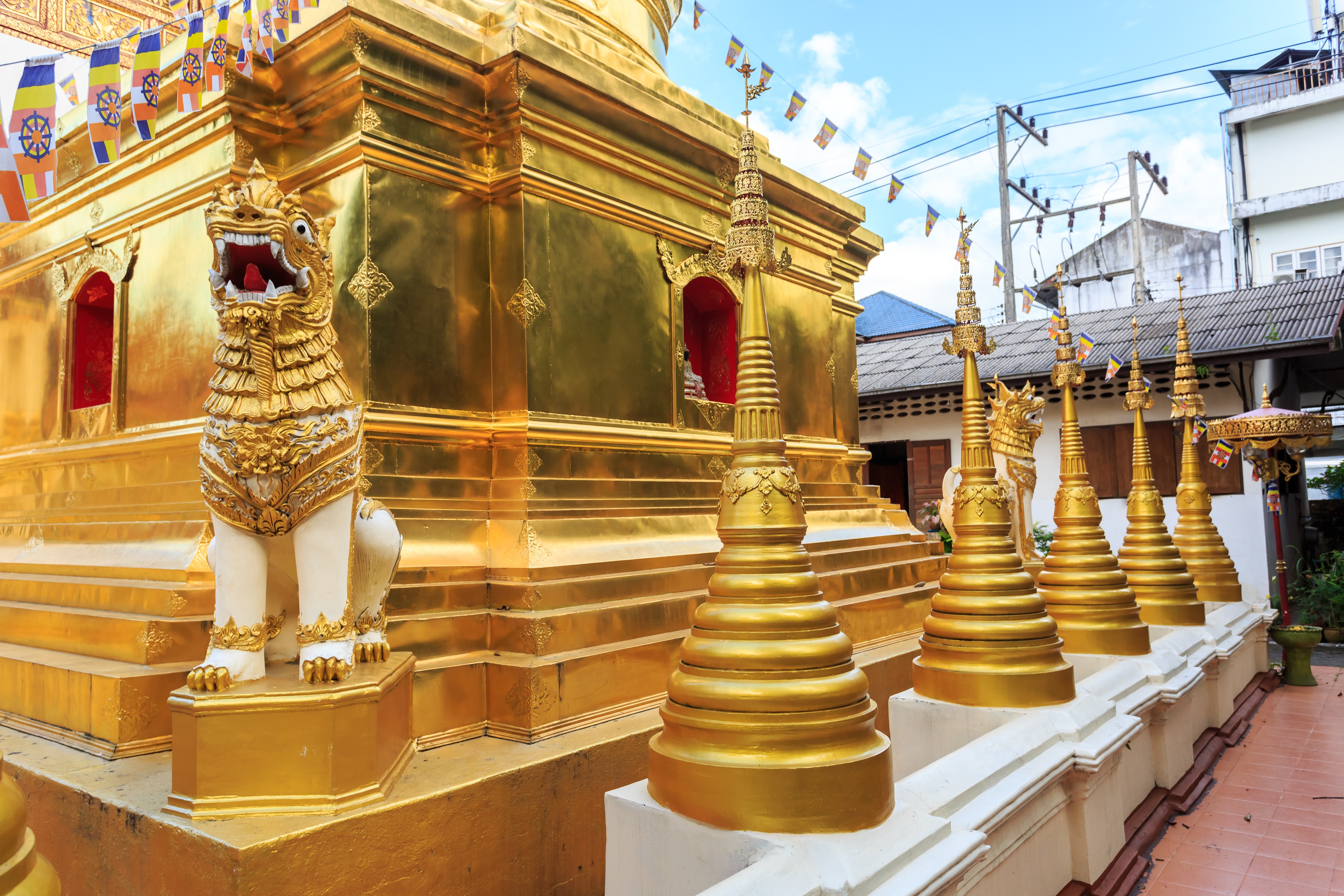 Image of Elegant Thai Heritage Experience: Costume Dress-Up & Temple Tour