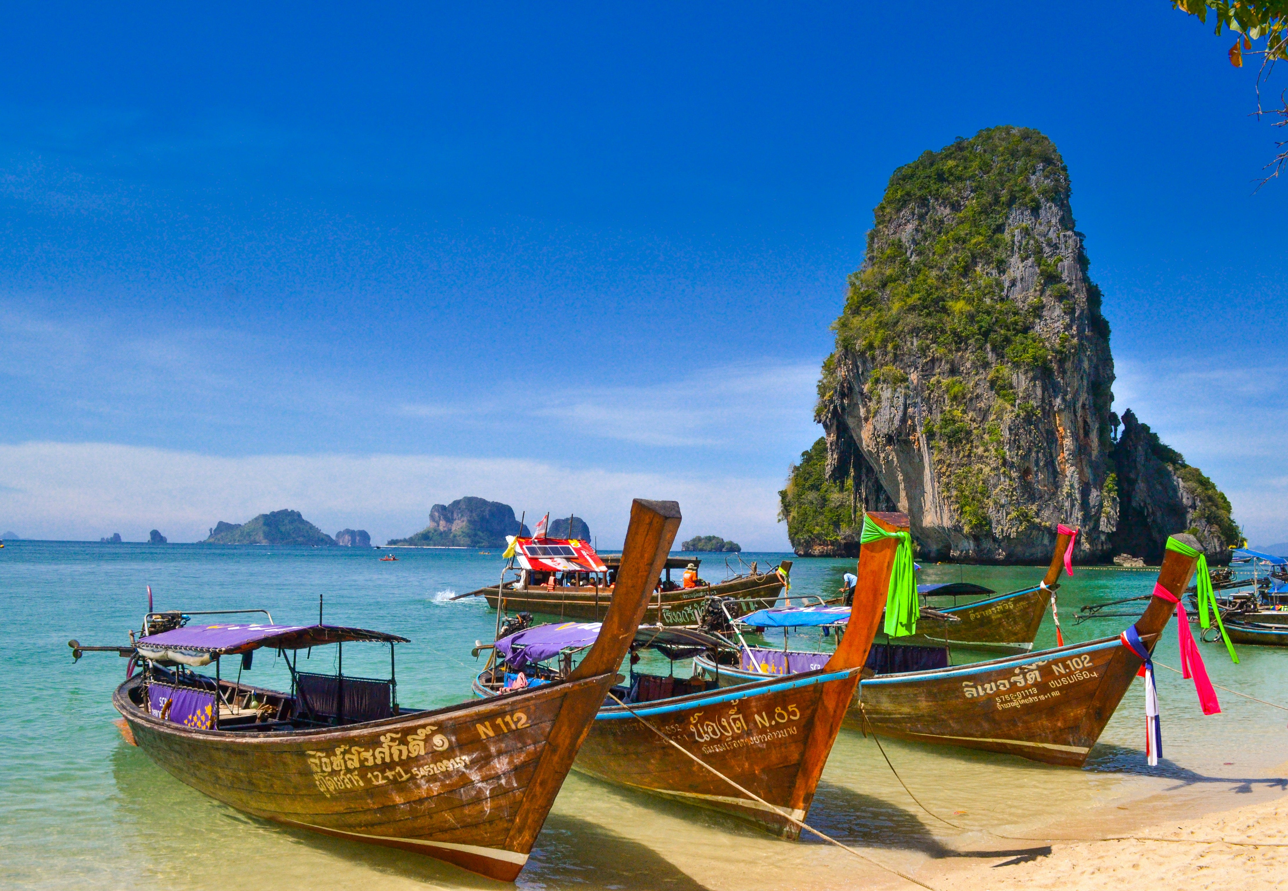Image of Krabi: Half Day - 4 Island Hopping - Local Longtail Boat (Afternoon)