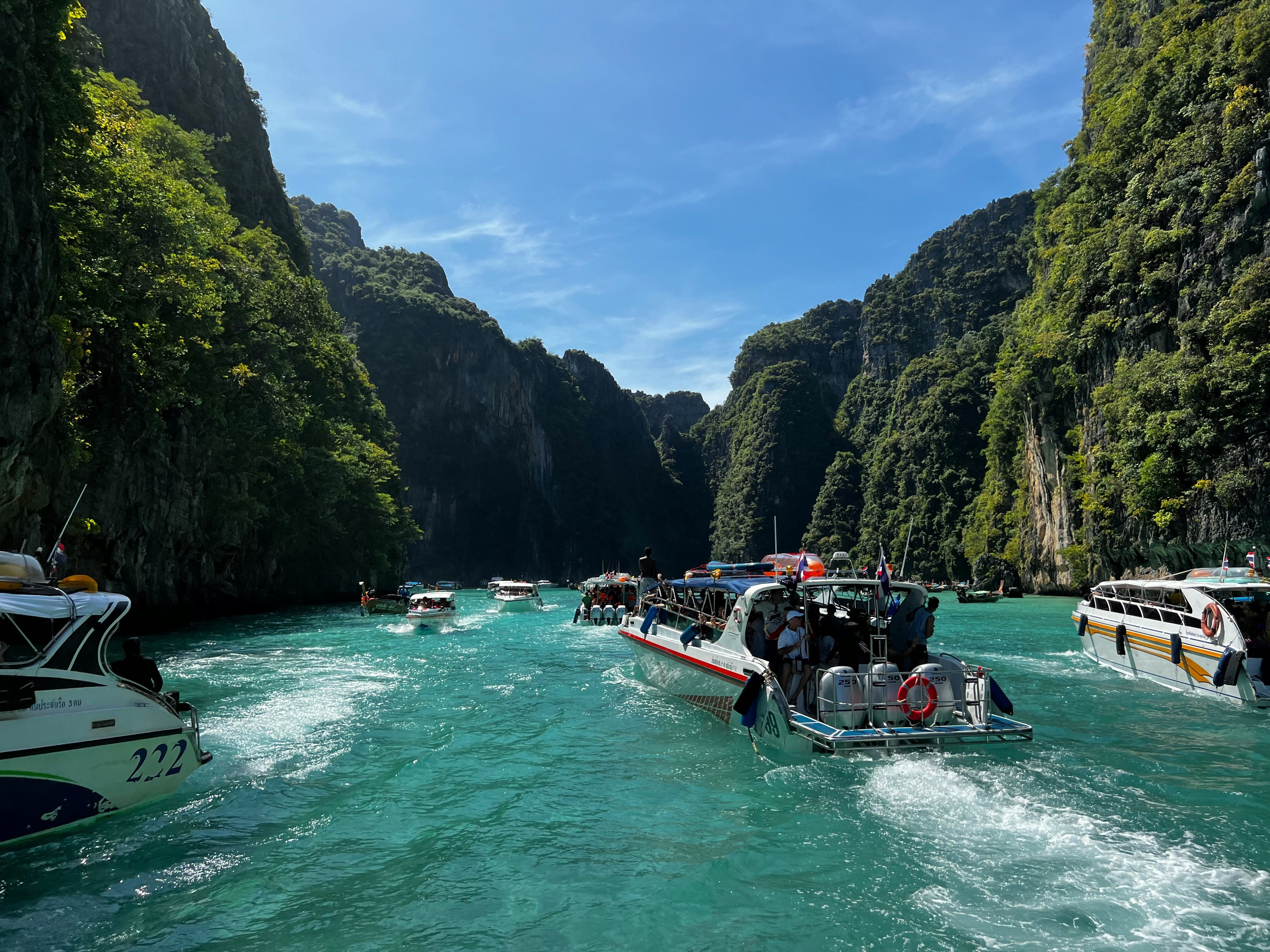 Image of Krabi Full Day Luxury Speed Boat 06: 6 Island Hopping Adventure with Sunset Experience