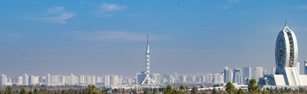 3D Ashgabat → Darvaza → Kunya-Urgench → Shavat border (Uzbekistan)